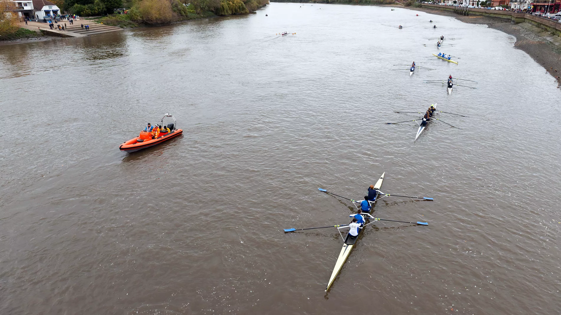 RNLI rowers river thames