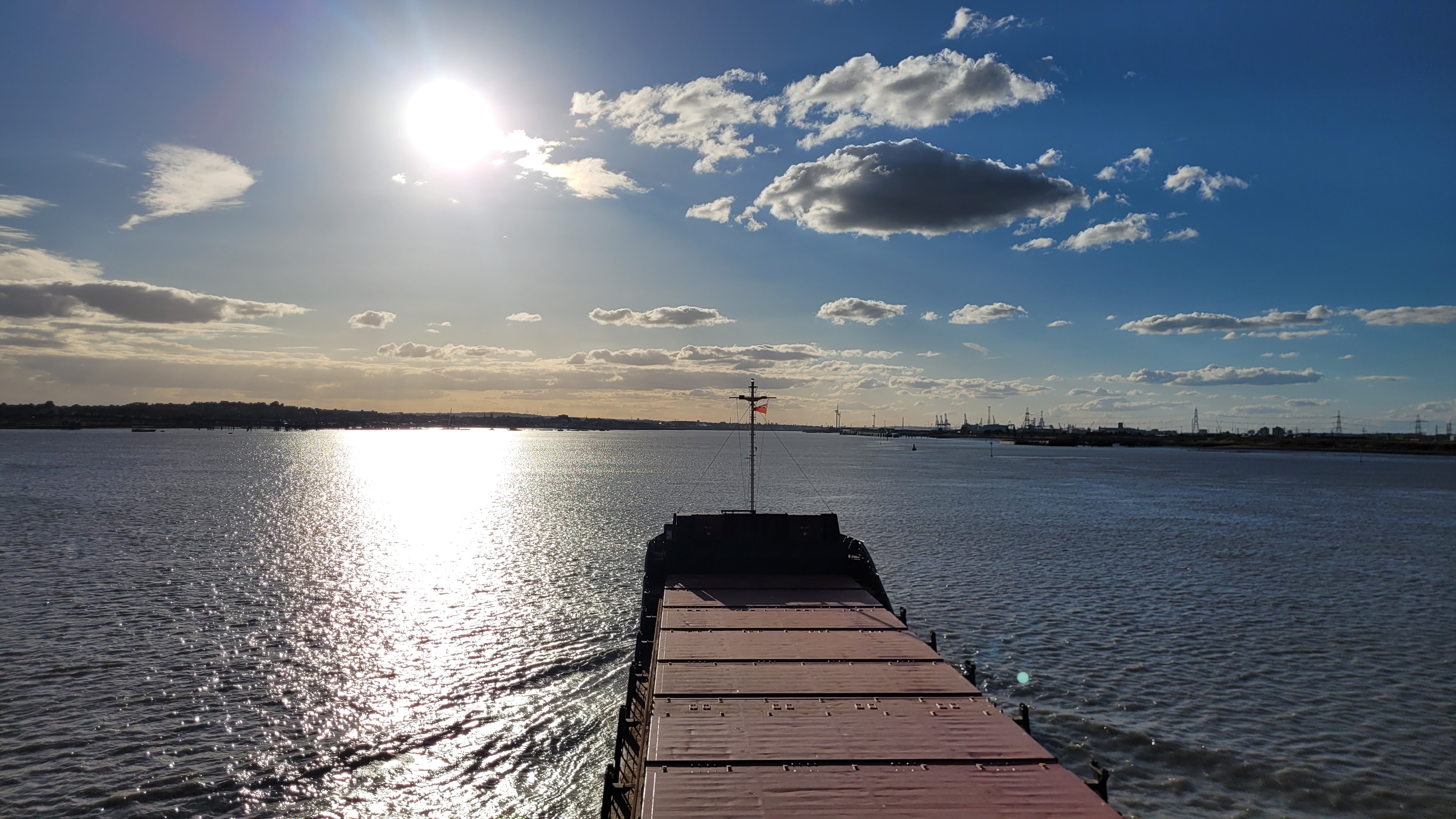 Photo of vessel on the tidal Thames