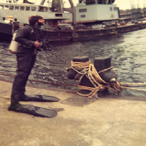 Graham Negus as a Salvage Diver for the PLA