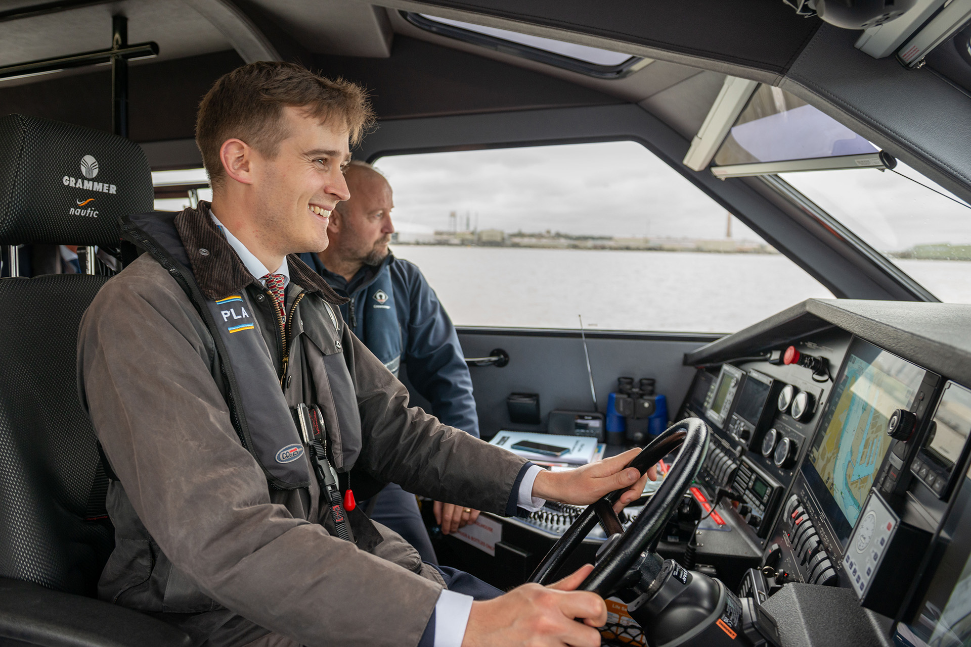 Keir Mather on board Commander