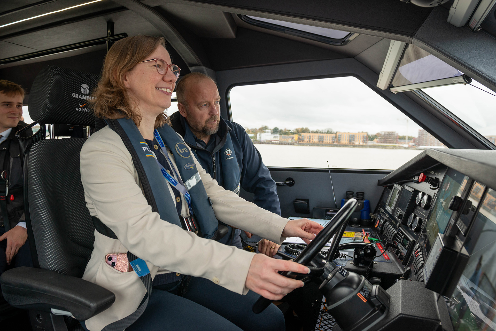 Dr Lauren Sullivan MP on board Commander