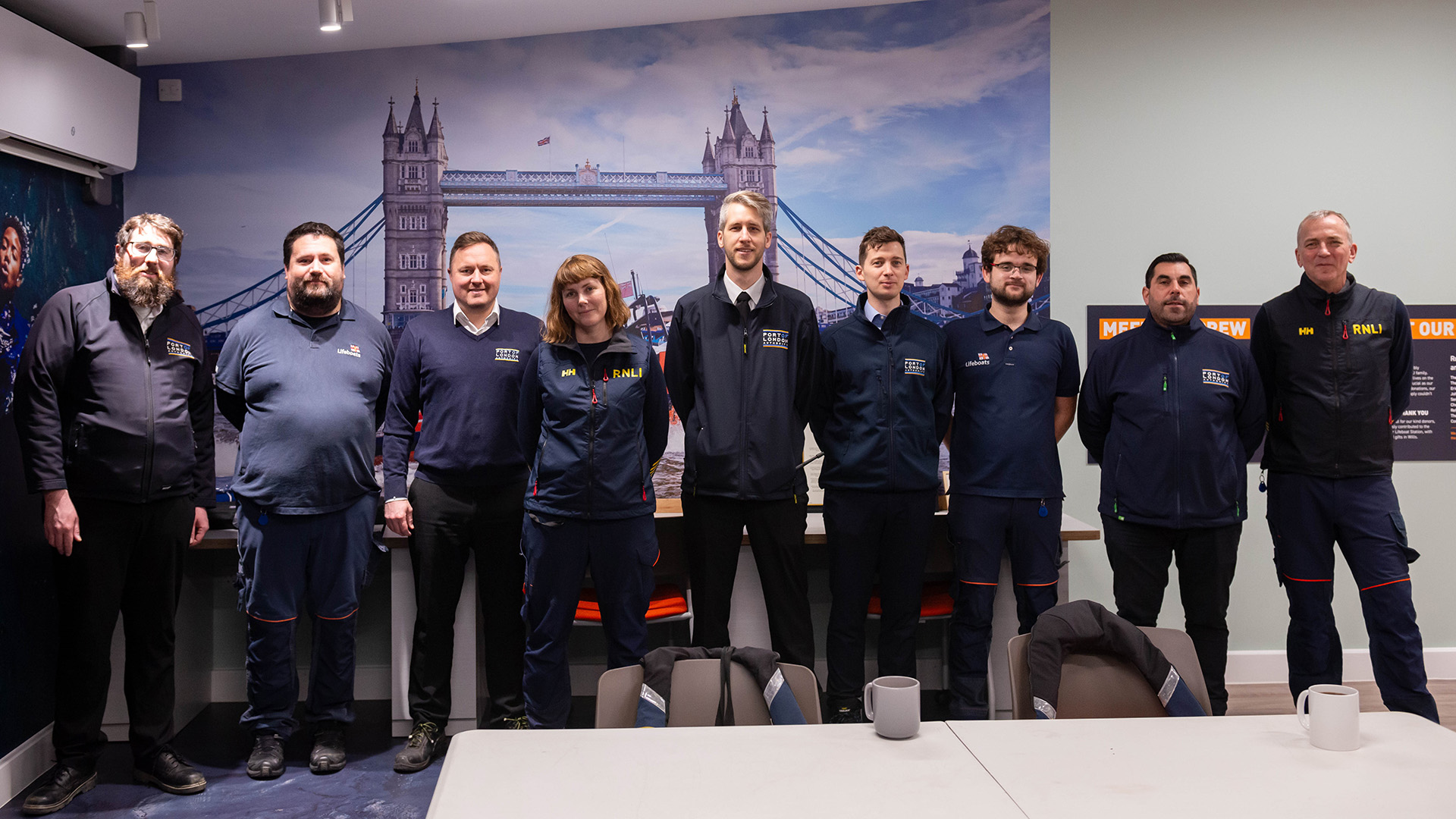 PLA and RNLI staff on New Year's Eve