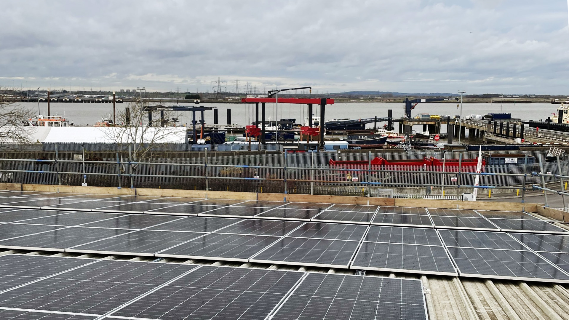 We have installed solar panels on our facilities, including Marine House at Denton Wharf.