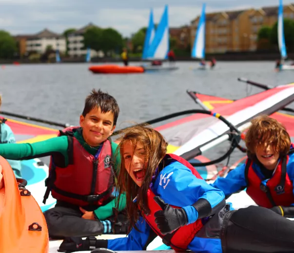 Children at Docklands Sailing and Watersports Centre
