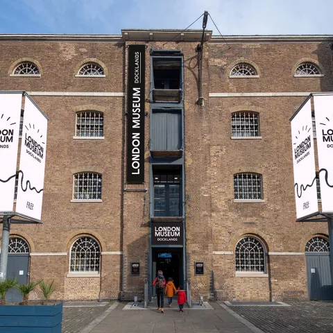 Front entrance of the London Museum: Docklands