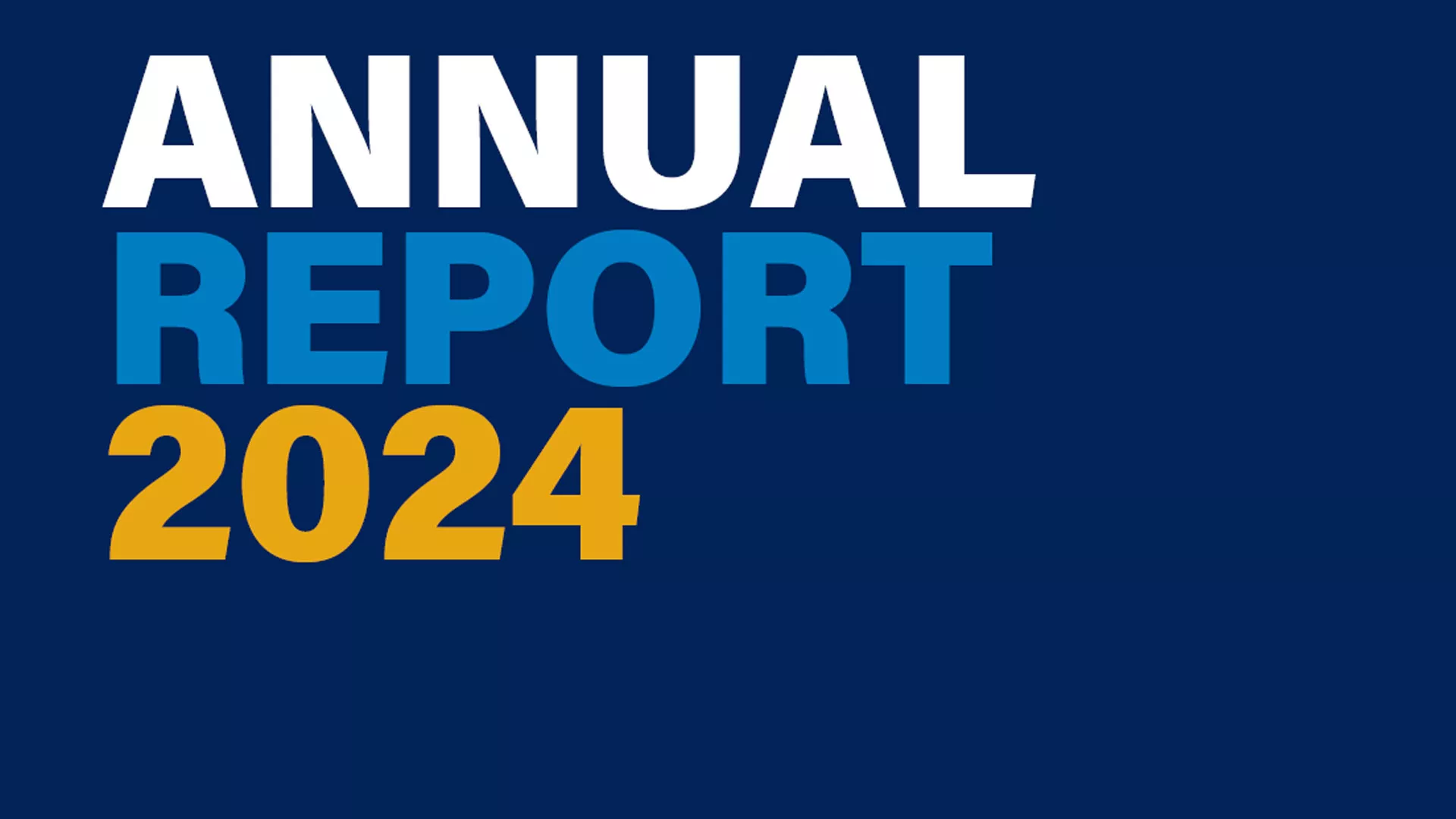Annual report 2024 title page