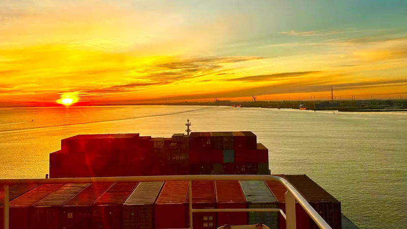 Ship on the river taken by PLA Pilot Dave Harper