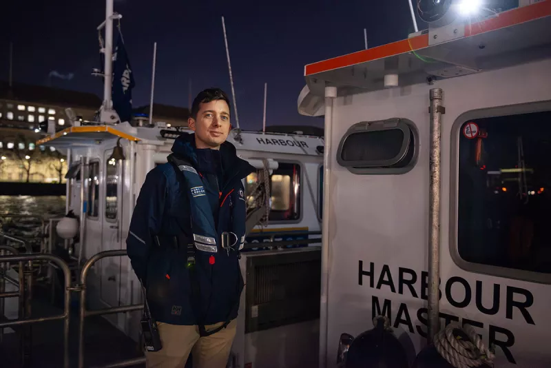 Deputy Harbour Master Joshua Rebbettes